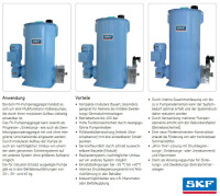 774-110-0011 - Vogel / SKF Progressive Pump FK1/15U21M04/3/300/1/0001AF07 - 230/400 Volt - 15 kg - With level monitoring - With pressure limiting valve - With 3 PE - Without pressure gauge