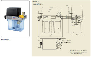 MKF2-K6-V - Vogel / SKF single line pump - Fluid grease - 6 Liter 0,2 l/min - Plastic resevoir - old part numbers
