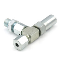 SKF Pressure relief valve 161-210-006 - Tube diameter: 6 mm - Opening pressure: 300 bar - With elbow fitting