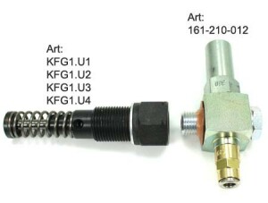 SKF Pressure relief valve 161-210-036 - Opening pressure: 300 bar - G 1/4" female thread