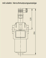 Vogel / SKF Pressure filter 169-460-077 - 3 µm - NG 40 - with reverse flow valve