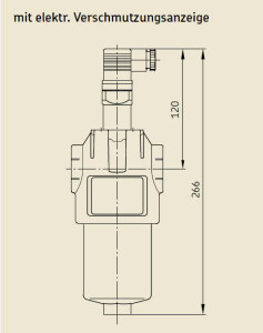 Vogel / SKF Pressure filter 169-460-087-V57 - 10 µm - NG 40 - with reverse flow valve