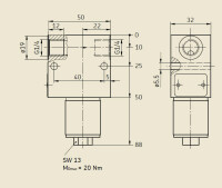 213-870 - Vogel / SKF Screen filter 213-870 - 63 µm - 60 bar - Without non-return valve
