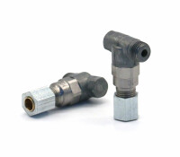 321-610W1 - Vogel / SKF Dosing unit 321-W - For Oil and fluid grease - Outlet: 1 - 0,10 cm³ - M8x1 keg - For pipe-Ø: 6 mm - Elastomer: NBR