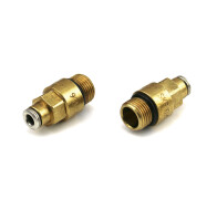 341-453-S8-VS - Vogel / SKF Dosage nipple - for Oil - 0,03 cm³ - for pipe-Ø: 4 mm - Brass - Elastomer: FPM - Push-in connector