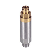341-8VS-10000-00 - Vogel / SKF MonoFlex Pre-lubrication distributor 341 - for Oil - Outlet: 1 - 0,01 cm³ - for pipe-Ø: 4 mm - Aluminium - Elastomer: FPM - Sealing: CU-Ring - 80 bar - Push-in connector