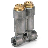 392-800-55000-ZZ - Vogel / SKF MonoFlex Pre-lubrication distributor 392 - For Oil - Outlets: 2 - 2 x 0,20 cm³ - Fitting: Without (left and right) - Elastomer: FPM - 45 bar