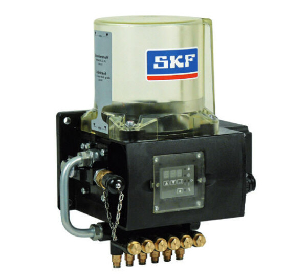 KFBS1-6-S1+924 - Vogel / SKF Single line Pump - 24 Volt - 1,4 Liter - With control unit - With Progressive distributor 6-digit