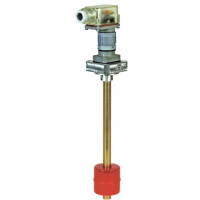 WS32-S10+C49 - Vogel / SKF Float switch - 1 switching point (for minimum fill level) - Length 100 mm - Mounting position: Vertical - Round plug with cable socket and LED