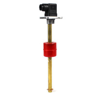 WS35-2+B28 - Vogel / SKF Fill level switch WS35 - Switching points: 2 - Min. fill-level (NC contact) / Advance warning (NO contact) - Length: 500 mm - Rectangular plug with cable socket without LED