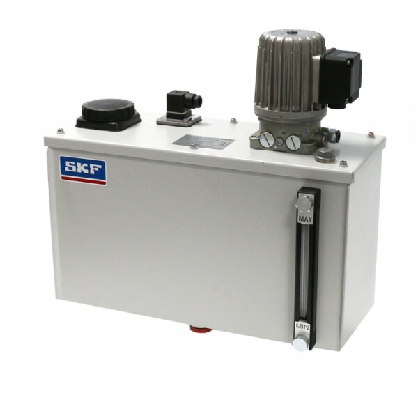 MFE5-BW15-V - Vogel / SKF single line Pump - Oil - 15 Liter - 0,5 l/min - With fill-level switch - Wall container