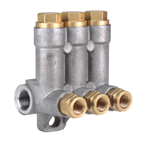 373-200-33300-ZZ-V - Vogel / SKF MonoFlex Relubrication distributor 373 - For Oil - Outlets: 3 - 0,10-1,50 cm³ - Solderless pipe fitting