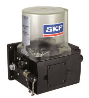Vogel / SKF Single line Pump KFB1 - 12 Volt - 1,4 Liter - Without control unit - Without level switch - With Round plug AMP - 4-pole