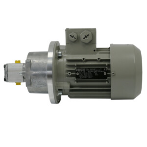 124-012-210+100-V - Vogel / SKF 1-circle Gear Pump unit 124 - Motor flange design - 1 l/min - 150 bar - 20 up to 750 mm²/s