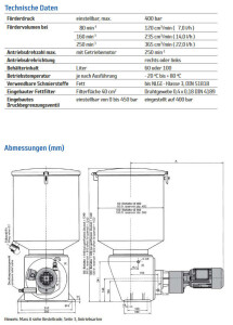 Bijur Delimon BSB01A01OB00-V - Dual-line Pump BS-B - 1 outlet - 230/400V - 100 liter