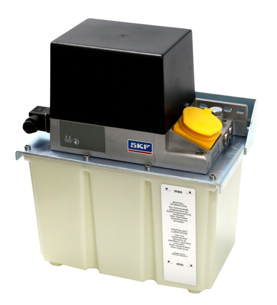 MKU2-KW6-V - Vogel / SKF single line pump - Oil - 6 Liter - 0,2 l/min - With fill-level switch - With plastic reservoir