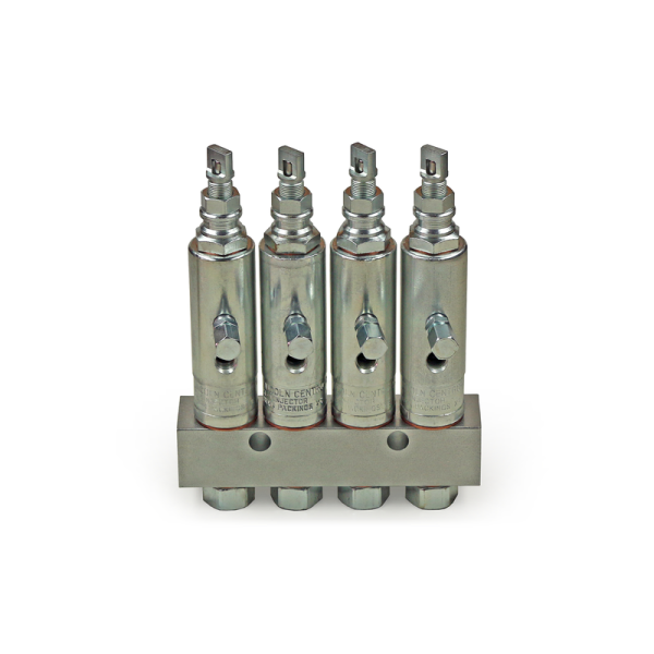 081770-1 - Lincoln Lubricant distributor SL-1 - 0,131 up to 1,31 cm³ - 127 up to 240 bar - Number of outlets: 1 - Oulet: 1/8NPTF(F) - Inlet: 3/8NPTF(F) - Material: Steel