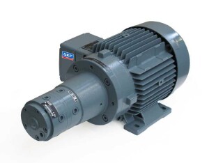 ZM1002+140 - Vogel / SKF 10-circle Gear Pump ZM1002 - 10 x 0,2 l/min - 20 bar - 230/400 Volt - Foot units for mounting separately from the oil tank