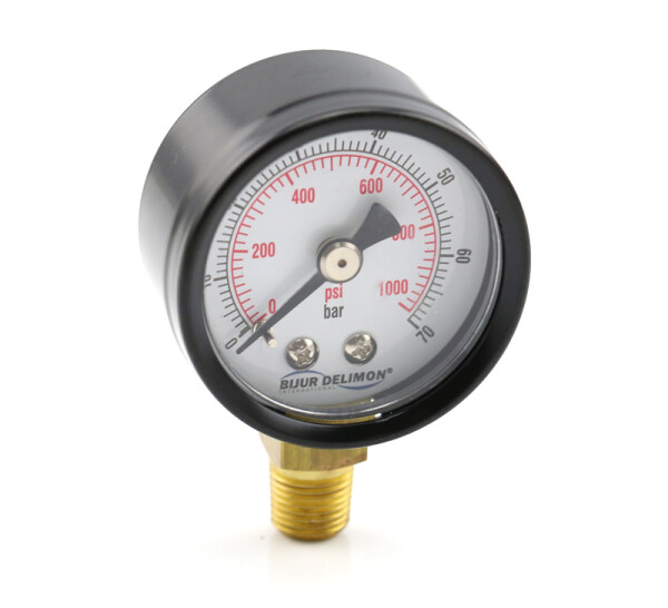 Bijur Delimon 23411 - pressure gauge - 0-60 bar - 1/8NPT below